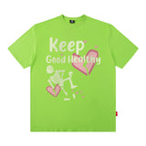 Men T Shirt Short Sleeve T-shirt Men and Women Loose