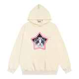 Men Hoodie Printed Loose Sweatshirt Spring and Autumn Men's Loose Street Long-Sleeved Top