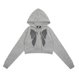 Women Sweater Hooded Knit Cardigan Girls Casual Spring and Autumn Sweater Coat
