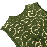 Kapital T Shirt Pingtian Hehong Vintage Sweater Outer Knitted Vest Tang Pattern Sleeveless