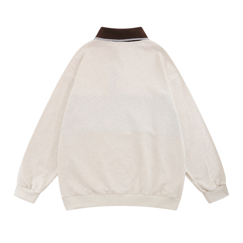 Men Hoodie Sweater Men's Loose Casual Long Sleeves Top Spring and Autumn
