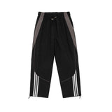 Unisex Pants Autumn Stitching Striped Casual Pants