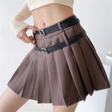 Women Skirt High Waist Suit Short Skirt Pleated Skirt