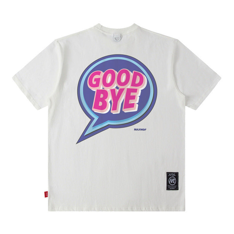 Men T Shirt Printed Short-Sleeved T-shirt Men Summer Menswear Loose-Fitting Casual round-Neck