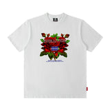 Men T Shirt Short Sleeve Hip Hop Summer Loose Street Couple T-shirt