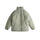 Unisex Sweater Winter Contrast Color Neckline Cotton Jacket