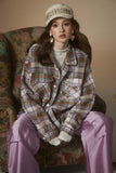 Unisex Jacket Autumn Plaid Casual Coat Women's Clothing