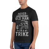 Vintage Never Underestimate An Old Man On A Trike T-Shirt