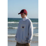 Unisex Hoodie Vintage Print round-Neck Pullover Men