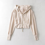 Women T-shirt Autumn Leisure Minimalist Hooded Sweater Women's Loose Long Sleeve