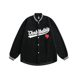 Unisex Jacket Fall Letter Print Jacket Women's Clothing