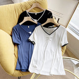 Women T-Shirt Short-Sleeved White T-shirt Women's Summer Top