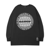 Men Long Sleeve Shirt round Neck Long Sleeve T-shirt Men and Women Street Hip Hop Preppy Style