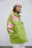 Unisex Jacket Autumn Towel Embroidery Inkjet Coat Women's Clothing