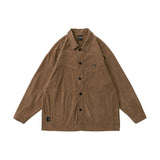 Unisex Jacket Autumn Corduroy Shirt Women's Clothing
