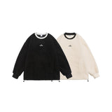 Unisex Hoodie Autumn and Winter Retro Coat Men and Women Couple round Neck Sweater