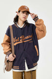 Unisex Jacket Autumn Letter Embroidered Baseball Uniform Women's Clothing
