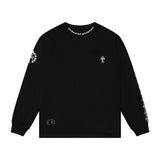 Chh Chrome Heart Long Sleeve Shirt Unisex Fashion Loose Long Sleeve Shirt
