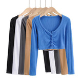 Women T-Shirt Long Sleeve Women Autumn Short Base