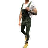 Men Pant Loose-Fitting Overalls Men's Pants Retro Men's Overalls