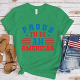 Women's Independence Day T Shirt Printed Pattern round Neck Short Sleeve T-shirt Women's Top