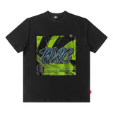 Men T Shirt Hip Hop Retro Letter Short Sleeve T-shirt for Men and Women