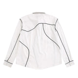 Men Long Sleeve T Shirt Men's Spring and Autumn Loose with Shoulder Pad Lapel Cardigan Shirt