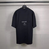 Men T-shirts Summer Paris Music Short Sleeve T-Shirt Loose Casual