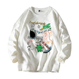 Men Hoodie Sweater Men's Loose Spring and Autumn Top Couple Long Sleeve T-shirt