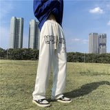 Men Sweatpants Casual Pants Male Letter Spring and Autumn Sports Pants Straight