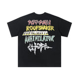 Travis Scott T-Shirt Travis Scott Cactus Jack x Utopia Loose Short Sleeve