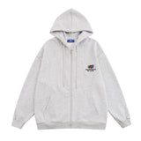 Men Hoodie Sweater Men's Spring and Autumn Loose Casual Hooded Zipper