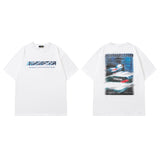 Men T Shirt Anime Print Casual All-Match Short-Sleeved T-shirt Men and Women