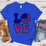 Women's Independence Day T Shirt round Neck Short Sleeve T-shirt Women's Top