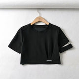 Women T-Shirt Loose round Neck Pullover T-shirt Top