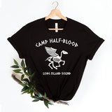 Percy Jackson Halloween Women T Shirts Cotton Goth