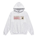 Men Fleece Lined Hoodie Fall/Winter Hoodie Men's Loose Leisure Pullover Letter Printing Oversize