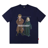 Men T Shirt Summer American Street Fashion Brand Short Sleeve T-shirt Men's Loose
