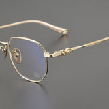 CHH Chrome Hearts Glasses Ultra Light Pure Titanium Small Frame Vintage Glasses Frame