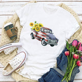 Women Independence Day T Shirt Short Sleeve T-shirt Loose Print