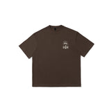 Men T Shirt Japanese-Style Retro T-shirt Men's and Women's Short Sleeve Letter Print Loose