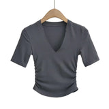 Women T-Shirt Short-Sleeved T-shirt Women's Bottoming Shirt Short Summer Top