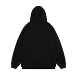 Men Hoodie Hooded Sweater Men's Spring and Autumn Graffiti Letter Printed Long Sleeve Loose Sports Pullover