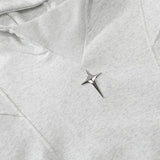 Men Hoodie Metal Decorative Loose Long Sleeve Pullover Hoodie Autumn