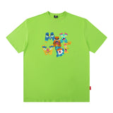 Men T Shirt Fashion Brand Letter Graffiti T-shirt Men and Women Couple Loose Short Sleeve