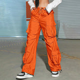 Women Cargo Pants Overalls Women's Loose Straight Casual Pants