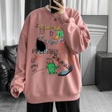 Men Hoodie Sweater Men's Loose Spring and Autumn Top Couple Long Sleeve T-shirt