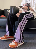 Men Sweatpants Fall Sports Pants Loose Straight Wide Leg Casual