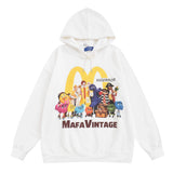 Men Hoodie Fun Cartoon Printed Hoodie