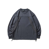 Unisex Sweatshirt Autumn Pocket round Neck